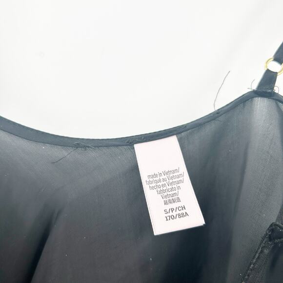 Victorias Secret Womens Y2K Whimsigoth Coquette Sheer‎ Satin Slip Dress Size S - Picture 4 of 7